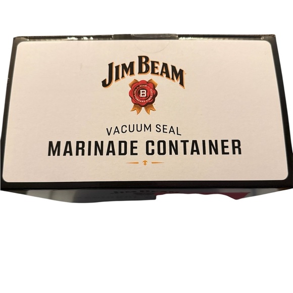 Jim Beam Black and‎ Red Vacuum Seal Marinade Container - Picture 5 of 5